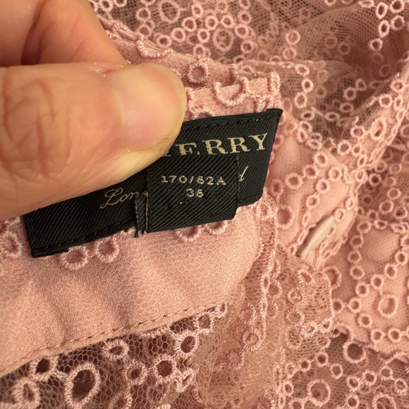 Authentic Burberry Lace Maxi Skirt long pink 38 - Picture 2 of 7